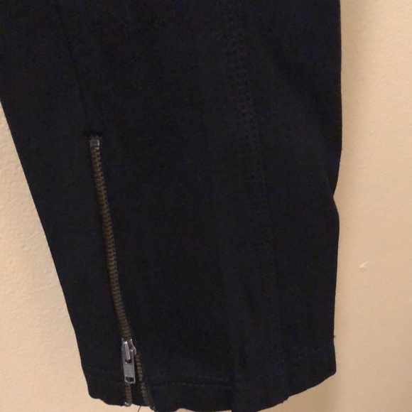 ATM Stretchy High waist straight leg zipper hem, pockets front & back pants - Picture 2 of 12